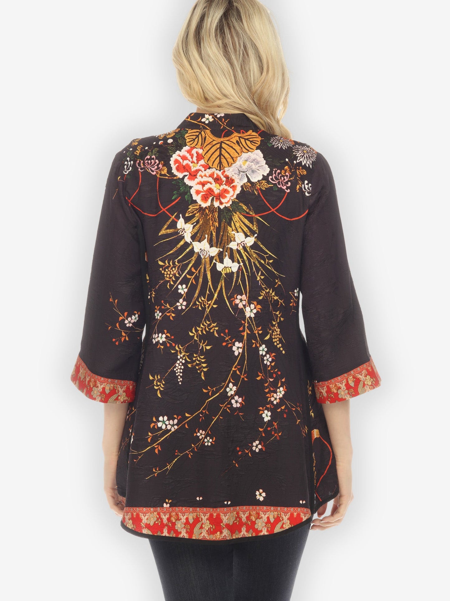 Jackets Blossom Flowers Tummy Tuck Shirt