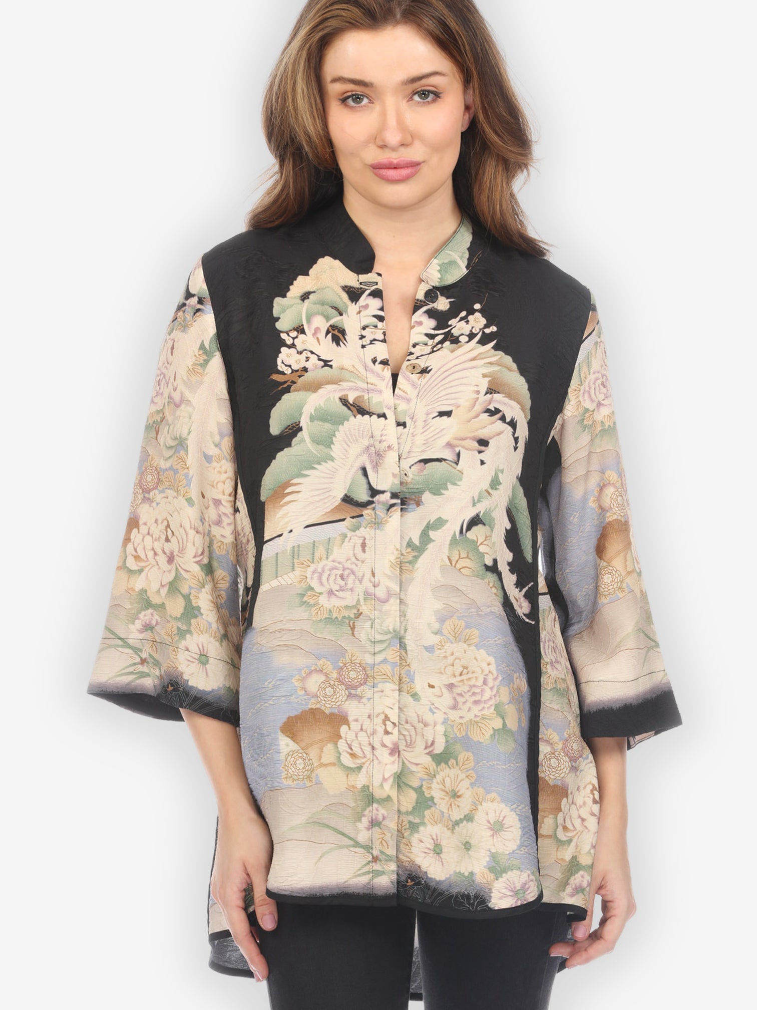 Jackets Edo Art Design Tummy Tuck Shirt