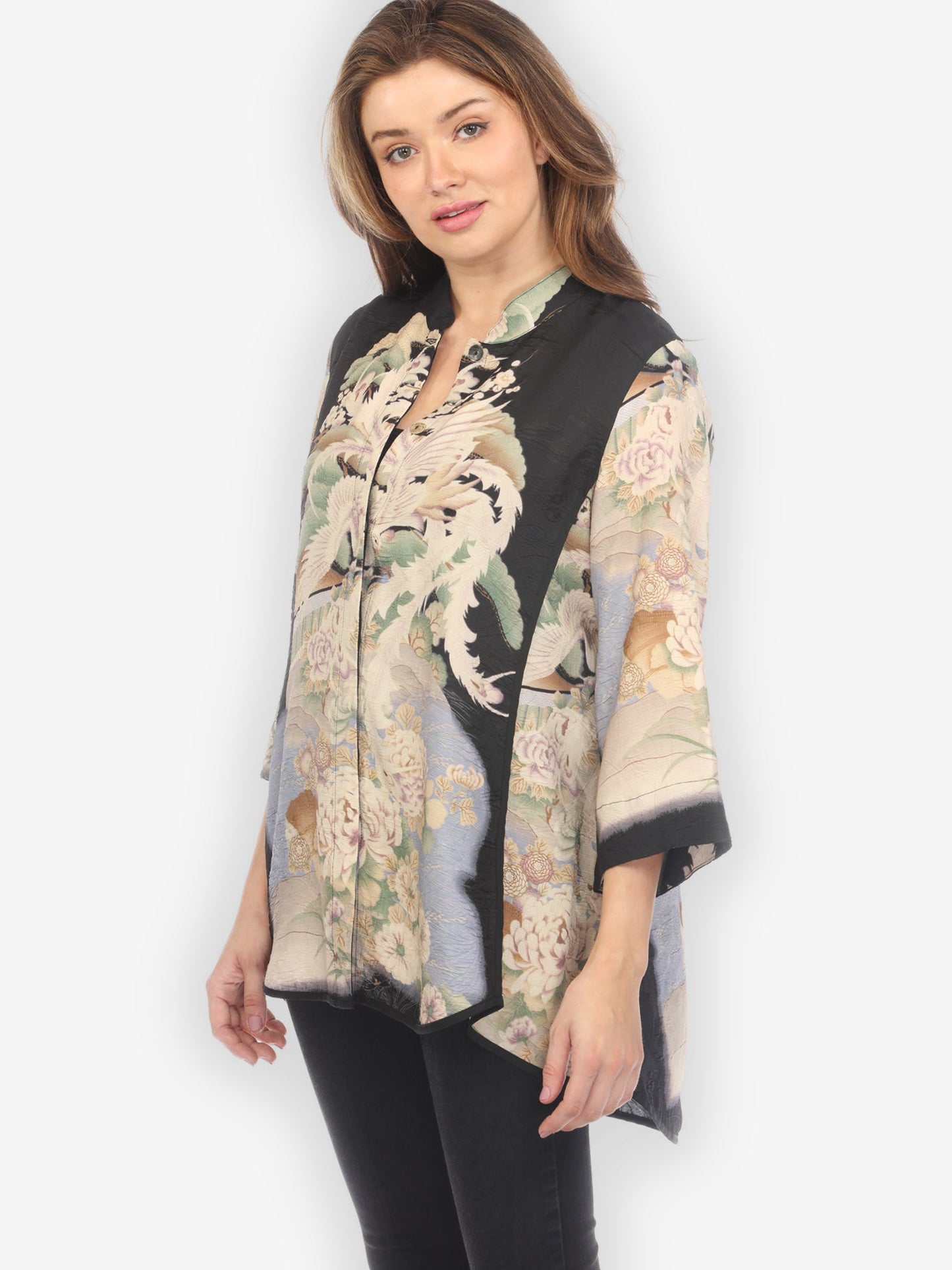 Jackets Edo Art Design Tummy Tuck Shirt