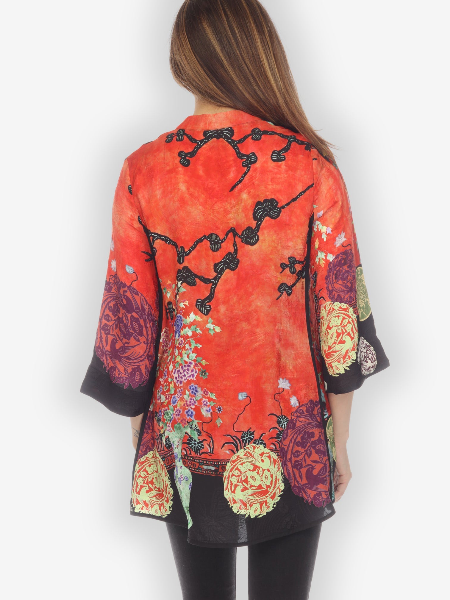 Jackets Landscape Mono Tree Silk Blouse