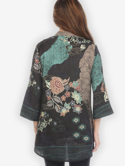 Jackets Phoenix in Turquoise Tummy Tuck Shirt