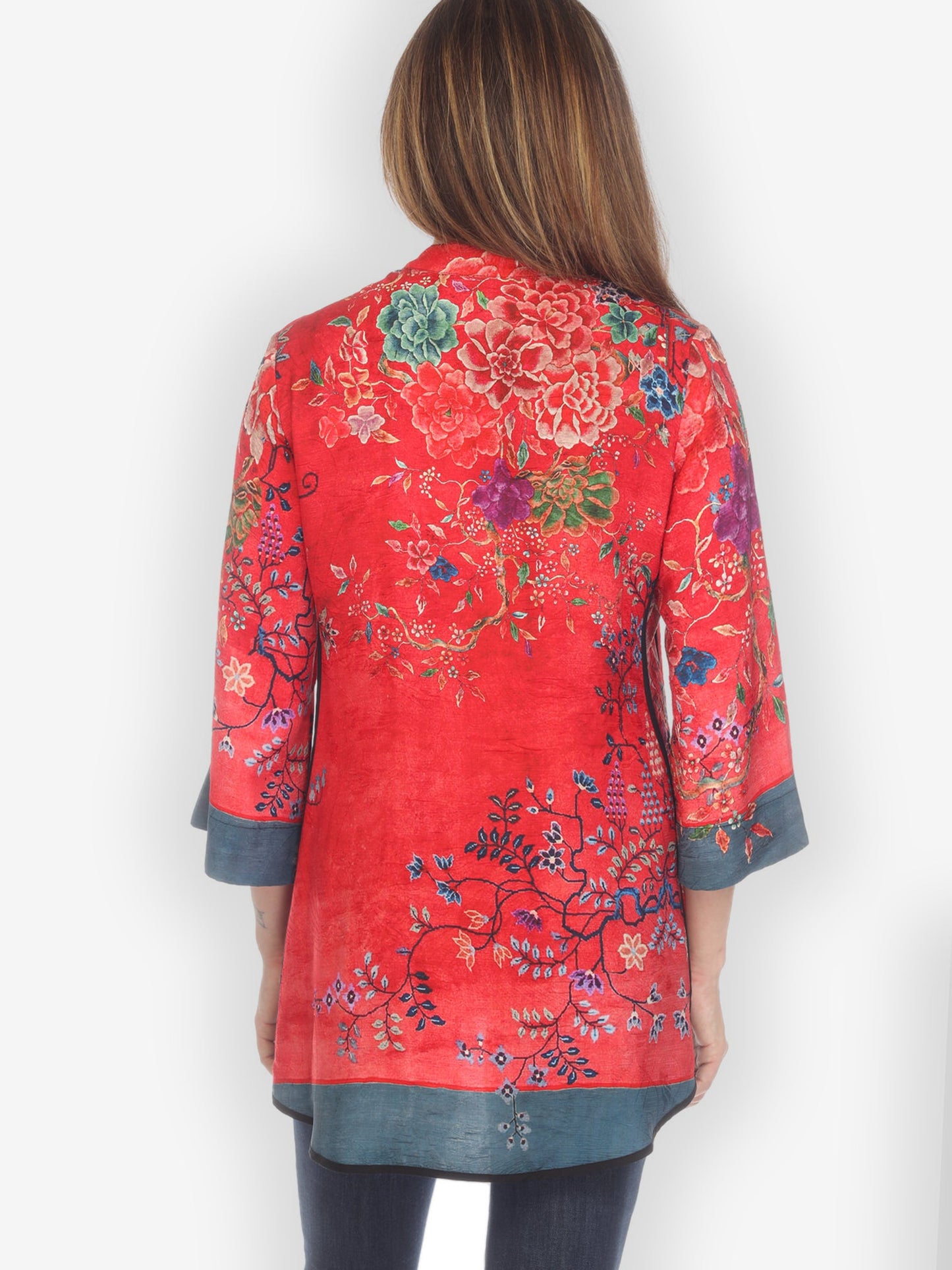 Jackets Queenly Radiant Charm Red Blouse