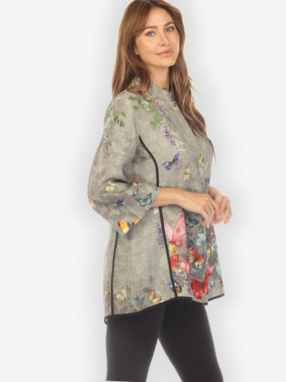 Tummy Tuck Shirt Swarm of Butterflies Tummy Tuck Shirt