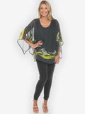 Ocean Wave Royal Lime Tunic with lining