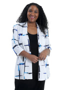Vikki Vi Royal Splash 3/4 Sleeve Kimono