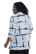 Vikki Vi Royal Splash 3/4 Sleeve Kimono