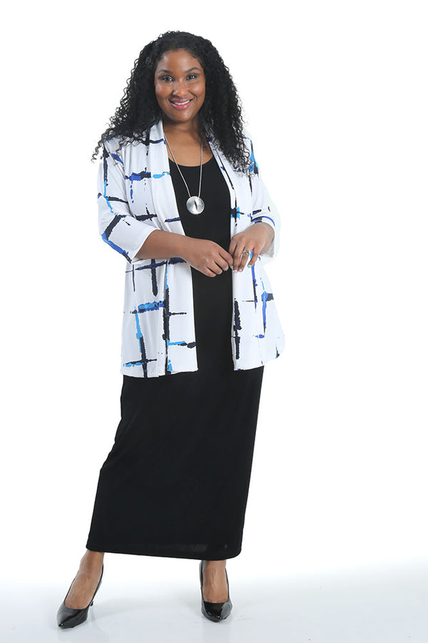 Vikki Vi Royal Splash 3/4 Sleeve Kimono