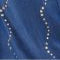 top Plus Size Blouson Sleeve Gemstone Denim Shirt
