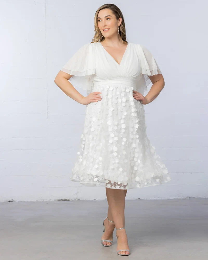 Dresses Pretty Petals Mesh Cocktail Dress