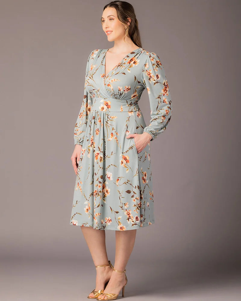 Diana Long Sleeve Midi Dress