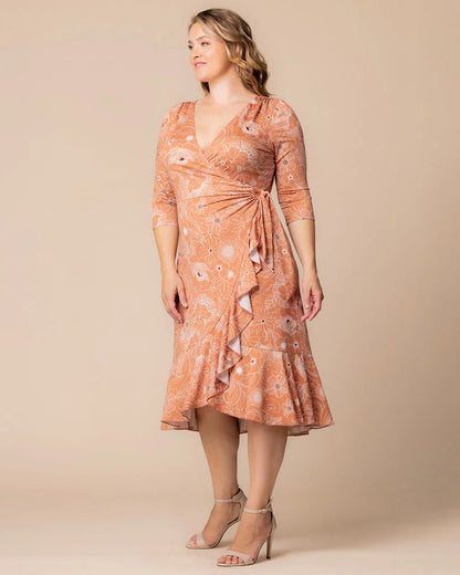 Dresses Flirty Flounce Wrap Dress