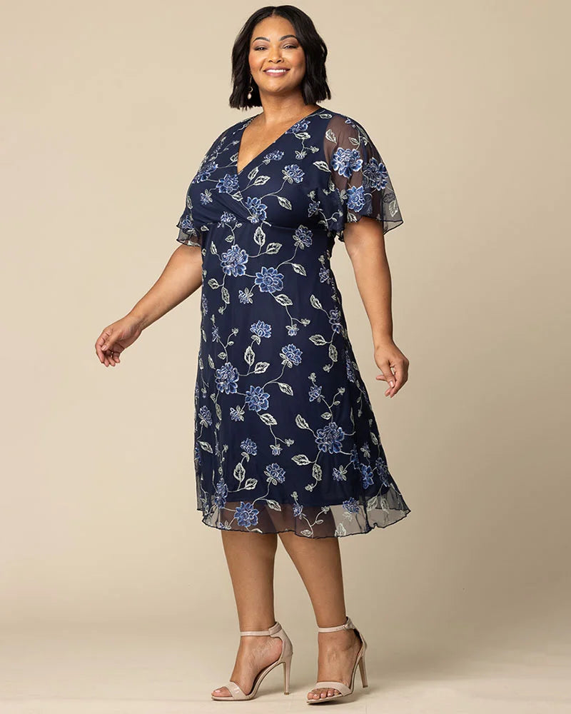 Dresses Sonnet Embroidered Midi Cocktail Dress