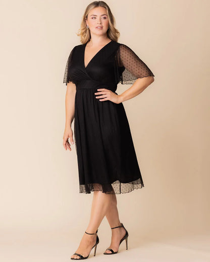 Dresses Margot Mesh Midi Cocktail Dress