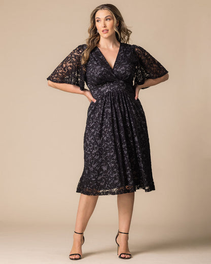 Dresses Starry Sequined Lace Cocktail Dress