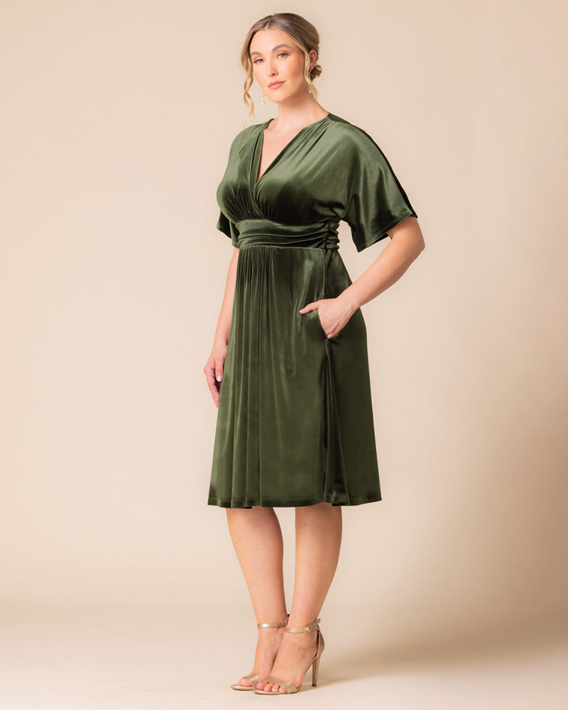 Dresses Angelic Velvet Midi Cocktail Dress
