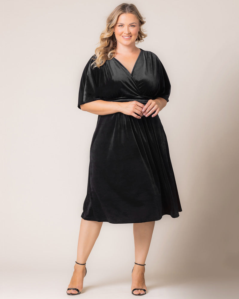 Dresses Angelic Velvet Midi Cocktail Dress