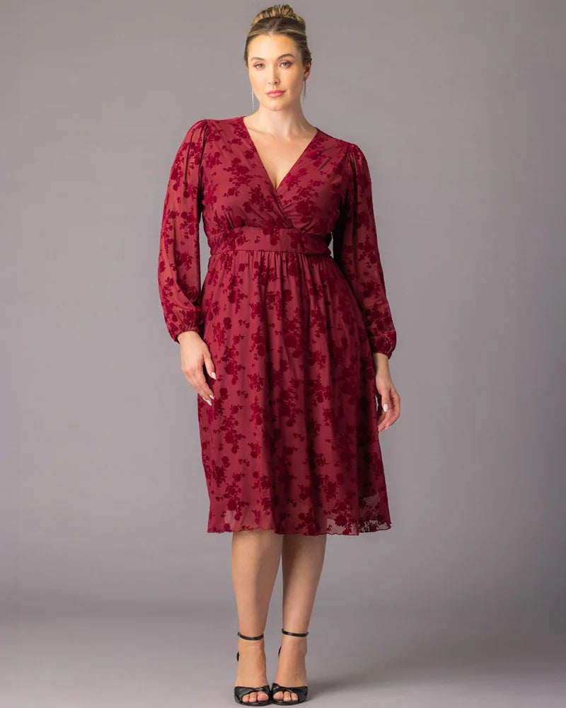 Melanie Mesh Midi Cocktail Dress