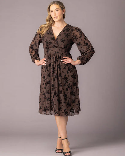 Melanie Mesh Midi Cocktail Dress