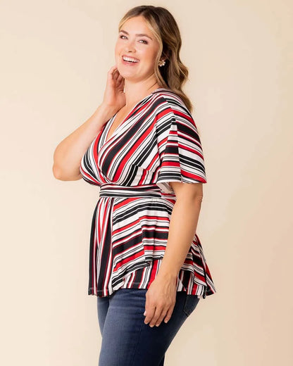 Tops Boulevard Striped Top - Sale!