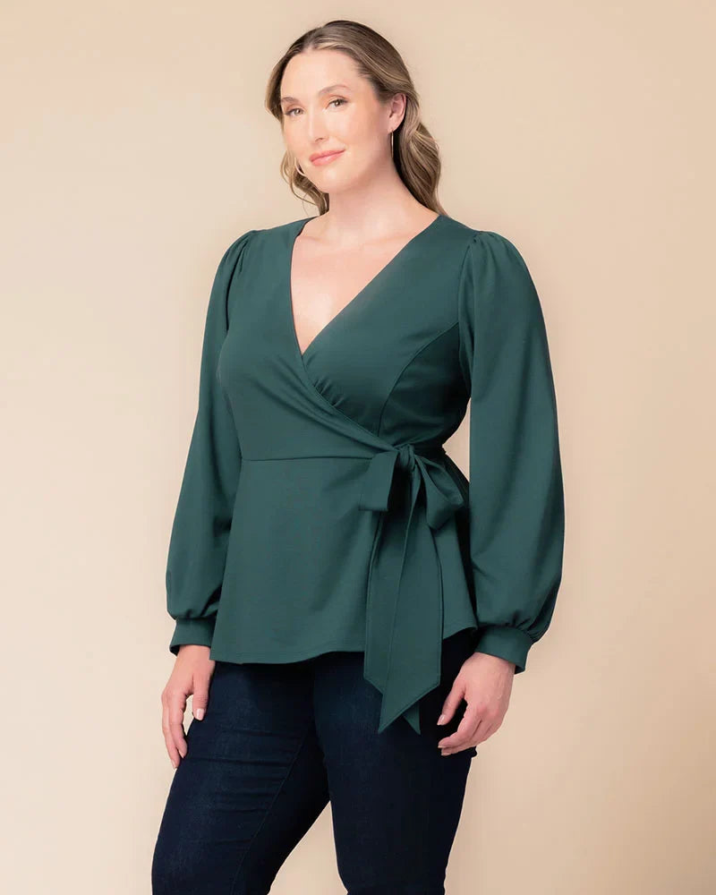 Tops Natasha Long Sleeve Wrap Top