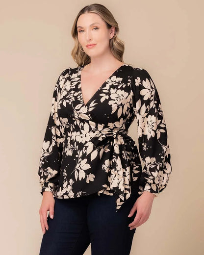 Tops Natasha Long Sleeve Wrap Top