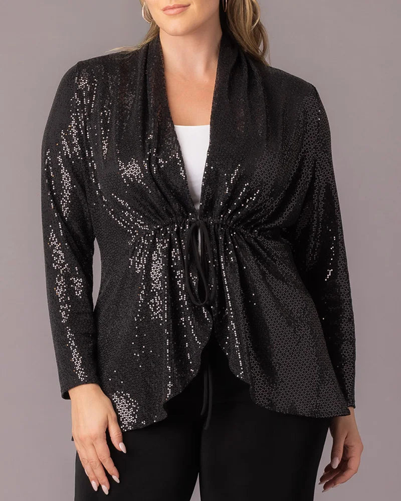 Tops Glitz and Glam Sequin Cardigan