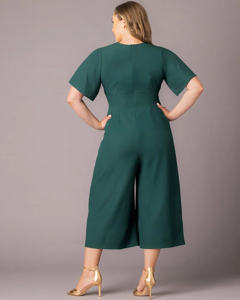 Evelyn Cropped Wide Leg Jumpsuit