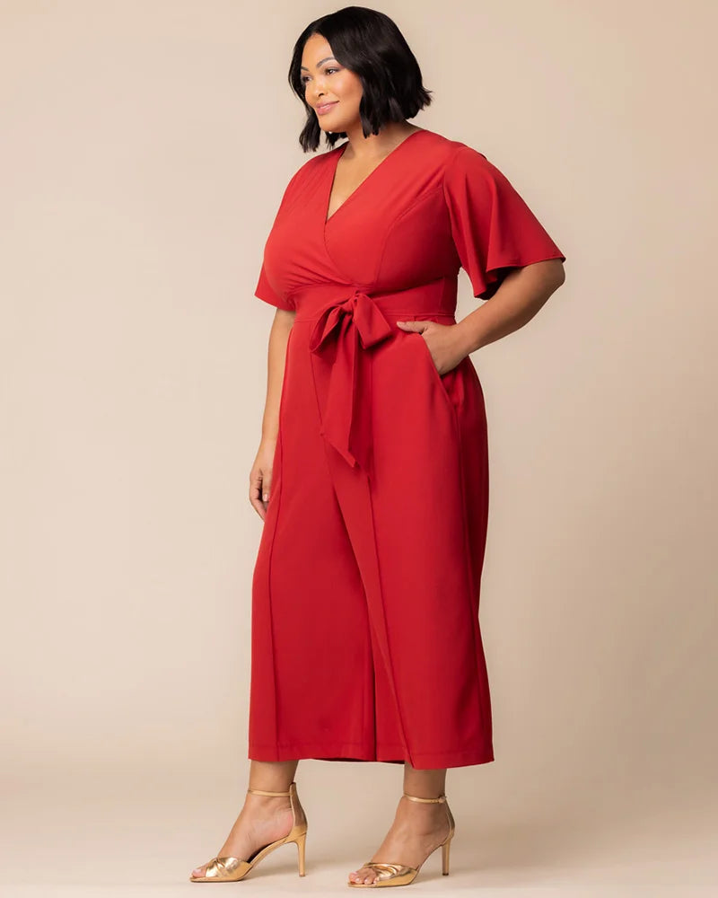 Evelyn Cropped Wide Leg Jumpsuit