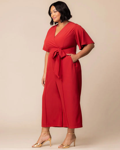 Evelyn Cropped Wide Leg Jumpsuit