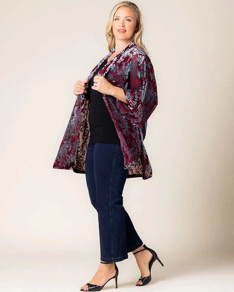 Tops Dahlia Velvet Duster