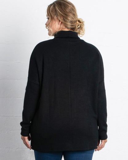 Tops Paris Turtleneck Tunic Sweater