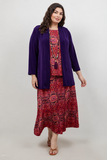 Vikki Vi Jersey Byzantine Spice Maxi Skirt