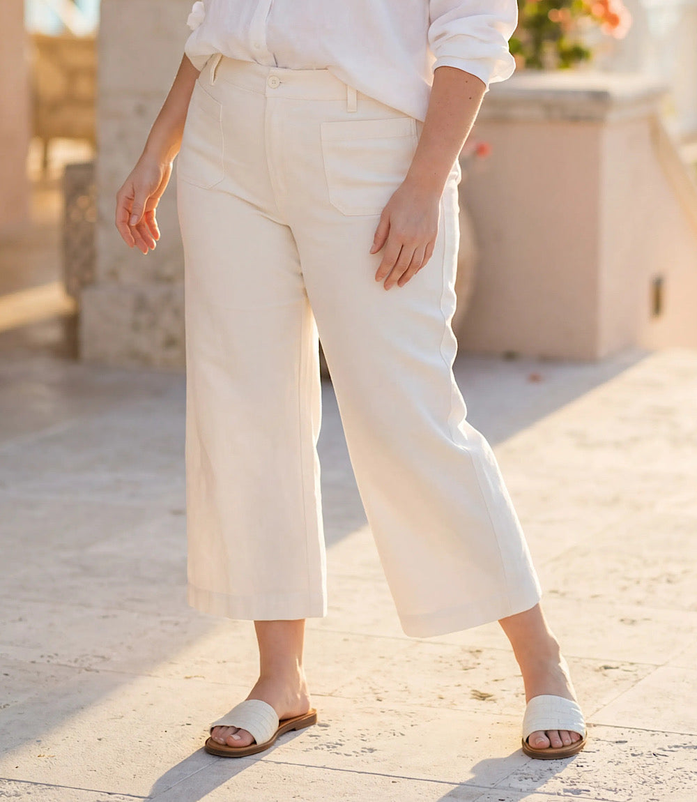 bottom Plus Size Lauren Patch Pocket Cropped Pants