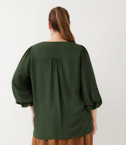 top Layered Sleeve Asymmetric Top