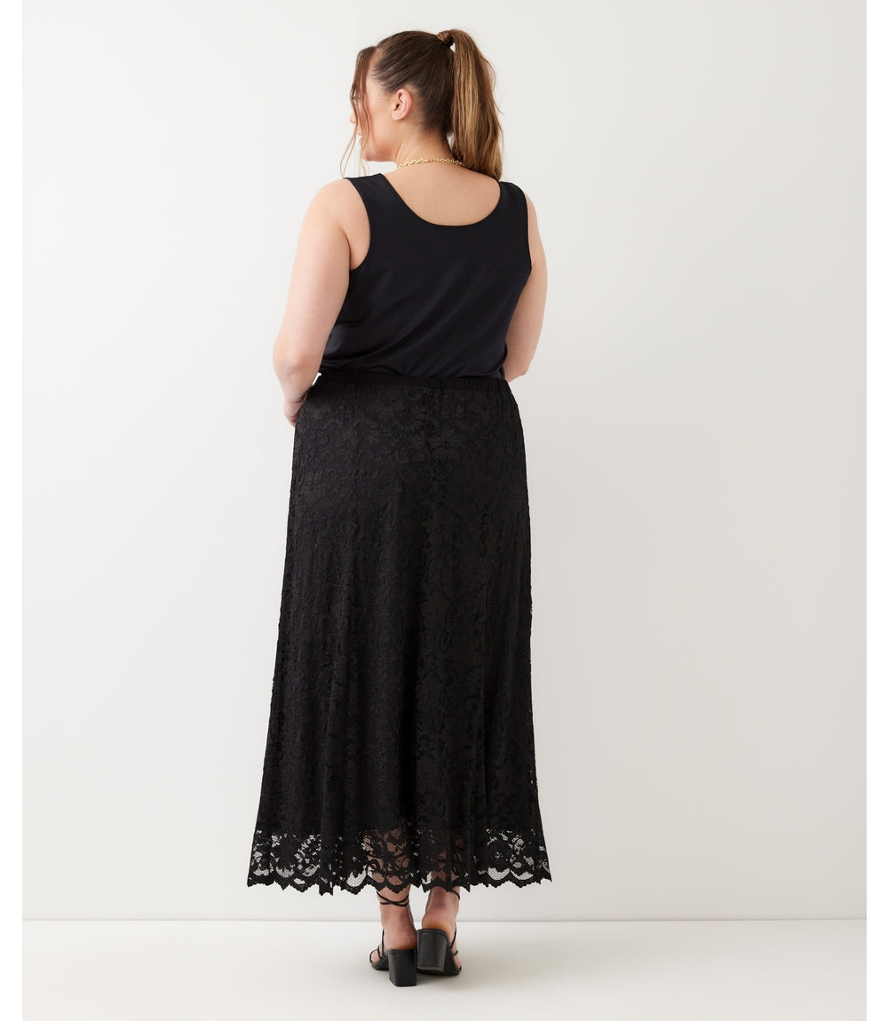 bottom Lace Midi Skirt