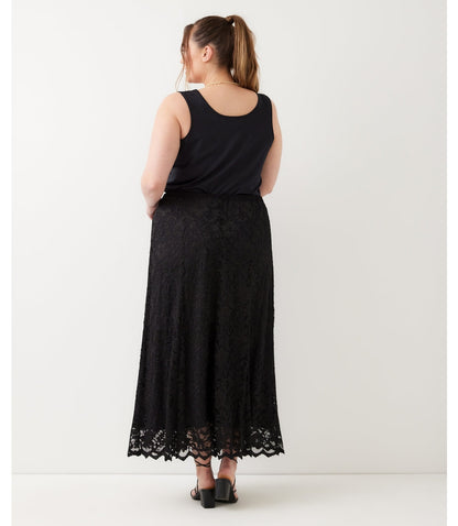 bottom Lace Midi Skirt