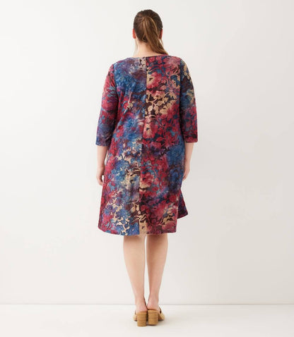 dress 3/4 Sleeve Tie-Dye Burnout Maggie Dress