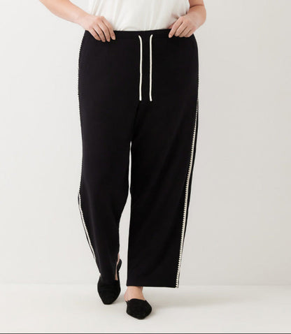 bottom Plus Size Edge Stitch Drawstring Sweatpants