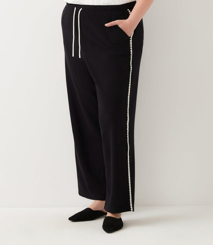 bottom Plus Size Edge Stitch Drawstring Sweatpants