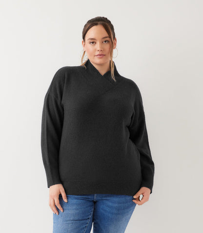 sweater Plus Size Shawl Collar Sweater