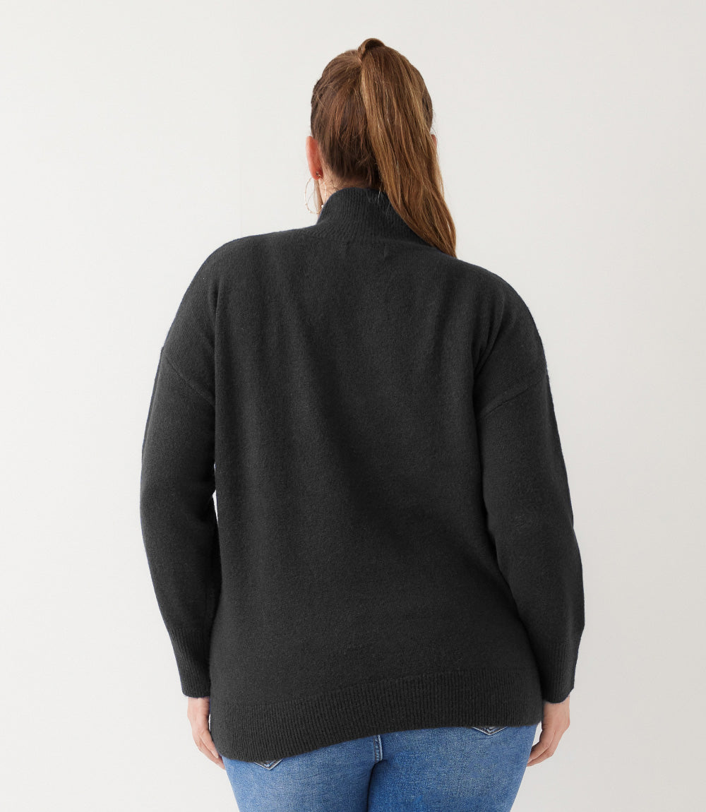 sweater Plus Size Shawl Collar Sweater