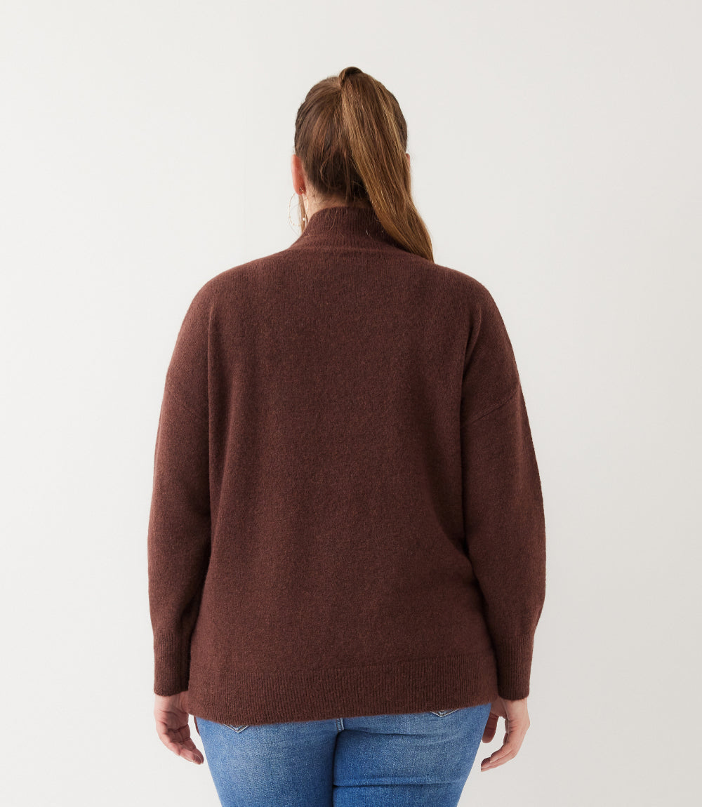 sweater Plus Size Shawl Collar Sweater