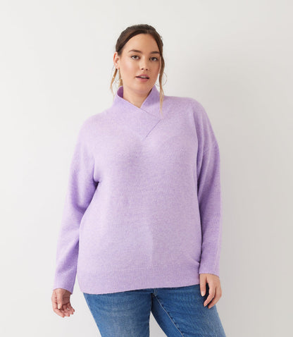 sweater Plus Size Shawl Collar Sweater