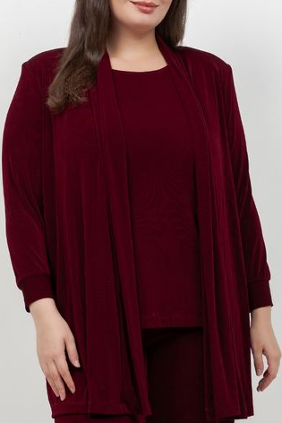 Vikki Vi Classic Shiraz Long Kimono Jacket
