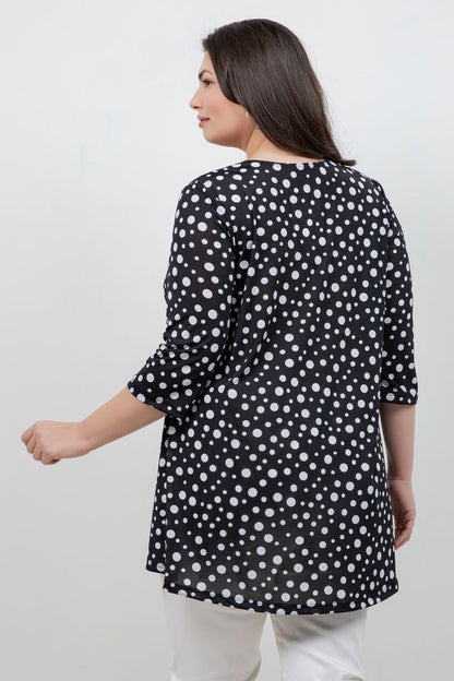 Tops Vikki Vi Jersey Night Sky Pocket Swing Tunic