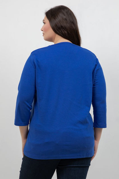 Tops Americana Heart 3/4 Sleeve Top