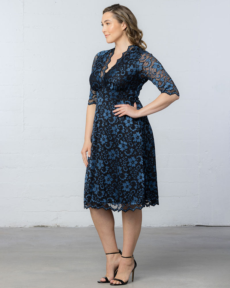 Mon Cherie Lace Dress - Plus Violet Noir / 3X Mon Cherie Lace Dress - Plus Violet Noir / 3X