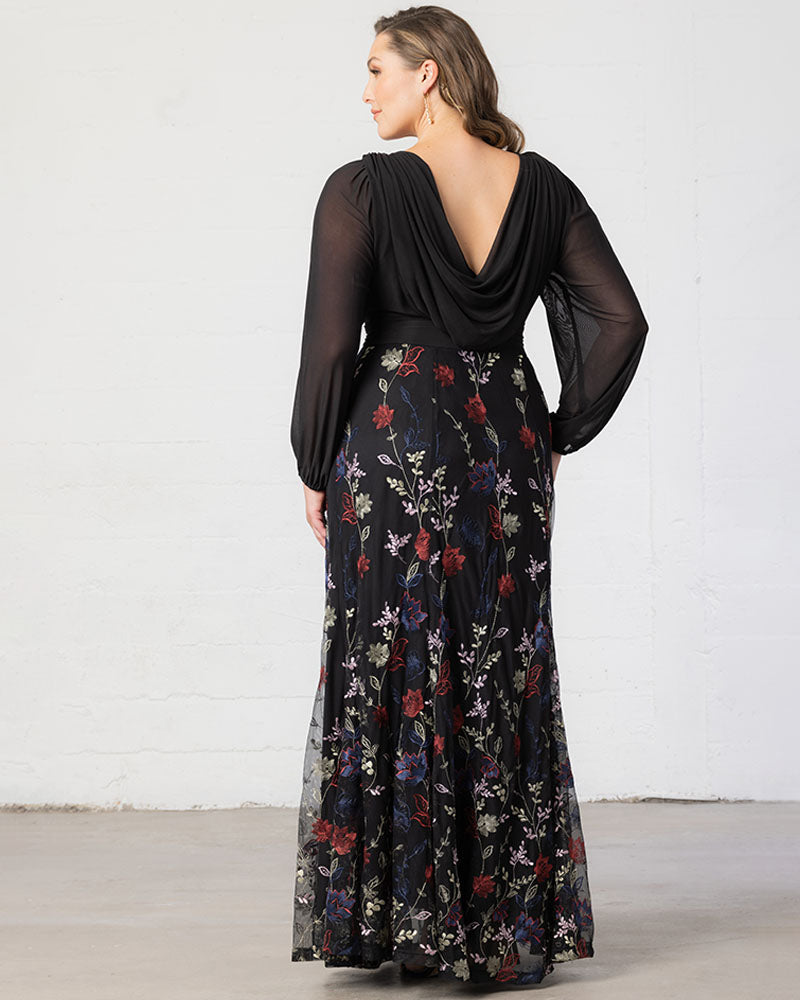 Dresses Isabella Embroidered Mesh Gown