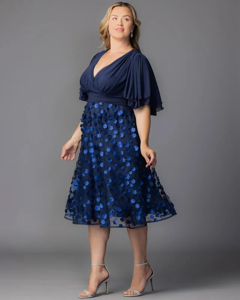Dresses Pretty Petals Mesh Cocktail Dress