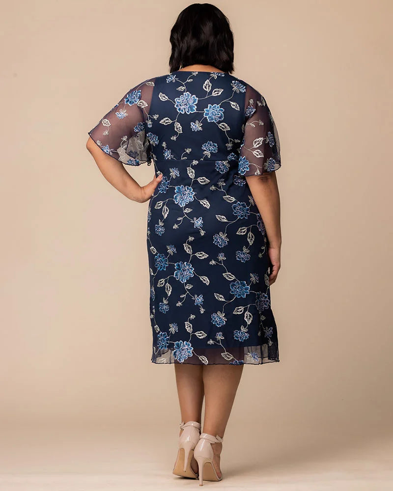 Dresses Sonnet Embroidered Midi Cocktail Dress